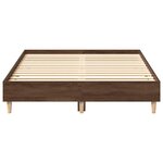 vidaXL Cadre de lit sans matelas chêne marron 135x190 cm