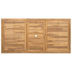 vidaXL Ensemble de salle à manger pour jardin 9 Pièces Marron