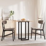 vidaXL Pieds de table à manger cadre en O 40x40x73 cm acier