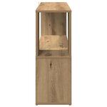 vidaXL Bibliothèque chêne artisanal 100x24x63 cm bois d'ingénierie