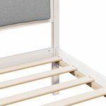 vidaXL Cadre de lit avec tête de lit Gris clair 80 x 200 cm Pin massif