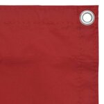 vidaXL Écran de balcon Rouge 90x600 cm Tissu Oxford