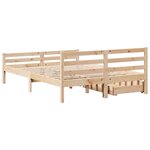 vidaXL Cadre de lit sans matelas 120x190 cm bois de pin massif
