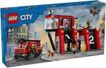 LEGO City - Caserne de Pompiers et Camion - 60414 : Aventure Épique pour Enfants