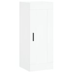 vidaXL Buffet haut Blanc 34 5x34x180 cm Bois d'ingénierie