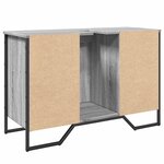 vidaXL Armoire lavabo de salle de bain sonoma gris 91x35x60 cm