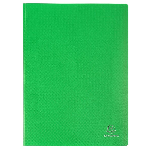 Protège-documents En Polypropylène 5/10e Opak Pochettes Cristal 100 Vues - A4 - Vert Clair - X 10 - Exacompta