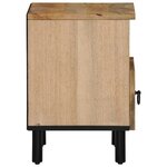 vidaXL Tables de chevet 2 Pièces 40x33x46 cm Bois de manguier solide