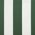 vidaXL Auvent Rétractable Vert et blanc 500 × 300 cm Tissu  Métal