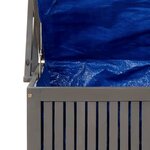 vidaXL Boîte de rangement et treillis Gris 99x50x160 cm Acacia massif
