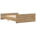 vidaXL Cadre de lit sans matelas chêne artisanal 140x190 cm