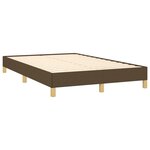 vidaXL Sommier à lattes de lit matelas et LED marron foncé 120x190 cm