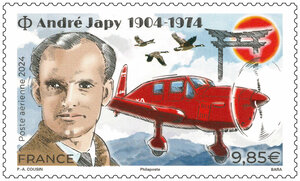 Timbre - André Japy - Lettre internationale