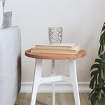 vidaXL Dessus de table Ø30x1 5 cm rond bois massif de hêtre