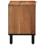 Meuble TV vidaXL 80x31 5x46 cm en bois d'acacia massif