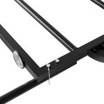 vidaXL Remorque de vélo noir 126x63x34 cm fer