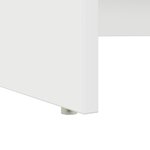 vidaXL Bureau avec Rangement Blanc 120.5x44x88.5 cm Bois