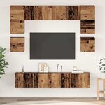 vidaXL Ensemble meuble TV 8 Pièces Bois ancien 80 x 30 x 30 cm