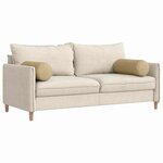 vidaXL Coussins d'accent 2 Pièces Vert gris Ø 25 x 70 cm