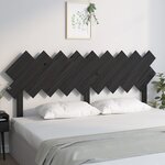 vidaXL Tête de lit Noir 178x3x80 5 cm Bois massif de pin