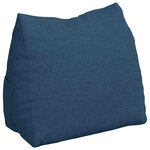 vidaXL Coussin de Dos Bleu 60 x 20 x 50 cm tissu
