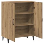 vidaXL Buffet chêne artisanal 70x34x90 cm bois d'ingénierie