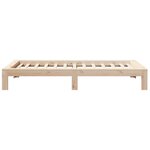 vidaXL Cadre de lit sans matelas 75x190 cm bois de pin massif
