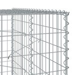 vidaXL Panier gabion avec couvercle 1050x100x200 cm fer galvanisé