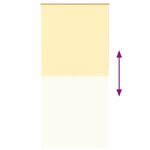 vidaXL Store enrouleur occultant jaune largeur du tissu 100 7 cm