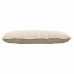 vidaXL Coussin de Dos Beige 100 x 50 cm Tissu en microfibre