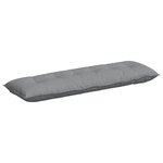vidaXL Coussin de Dos Gris clair 160 x 19 x 50 cm tissu