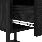 vidaXL Table de chevet Chêne noir 34 x 35 5 x 45 cm Bois d'ingénierie