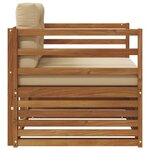 vidaXL Canapé d’extérieur Bois d'acacia massif et polyester