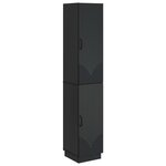 vidaXL Ensemble de Meubles 2 Pièces Noir Bois d'ingénierie
