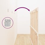 vidaXL Tête de lit murale Blanc 185x3x110 cm Bois massif de pin