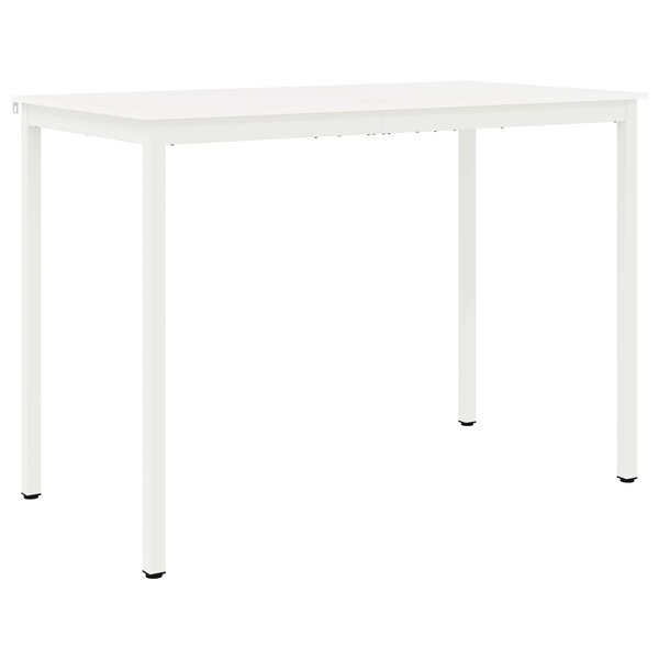 vidaXL Table de bar Blanc 110 x 55 x 105 cm Bois de pin massif