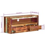 vidaXL Meubles TV 2 Pièces 88x30x40 cm Bois de récupération solide