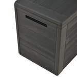 vidaXL Boîte de rangement de jardin Anthracite 78x44x55 cm