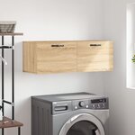 vidaXL Armoire murale chêne sonoma 100x36 5x35 cm bois d'ingénierie