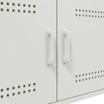 vidaXL Table basse blanc 68x50x50 5 cm acier