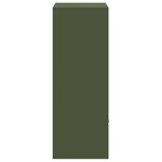 vidaXL Boîte de dépôt de colis Vert olive 41 x 38 x 103 cm Acier