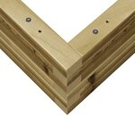 vidaXL Jardinière 50x50x23 cm bois de pin imprégné