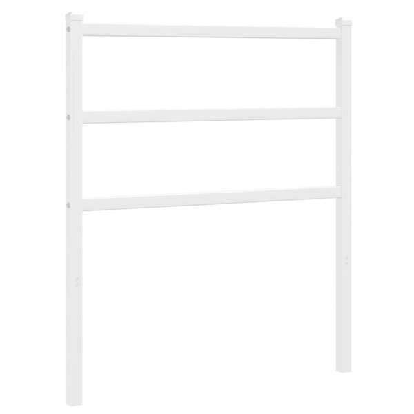 vidaXL Tête de lit métal blanc 75 cm