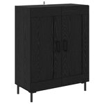 vidaXL Haut Armoire Chêne noir 69 5 x 34 x 180 cm Bois d'ingénierie