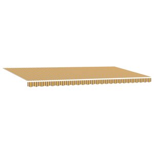 vidaXL Auvent Rétractable Multicolore 600 × 350 cm Polyester et Acier