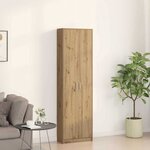 vidaXL Armoire chêne artisanal 55 x 25 x 189 cm Bois d'ingénierie