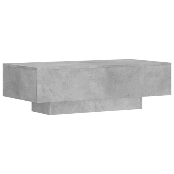 vidaXL Table basse gris béton 100x49 5x31 cm bois d'ingénierie