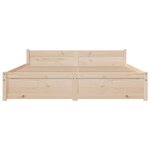 vidaXL Cadre de lit sans matelas bois massif 150x200 cm