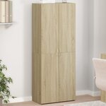 vidaXL Armoire de classement chêne sonoma 60x32x153 cm bois ingénierie