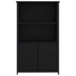 vidaXL Buffet haut noir 62x32x103 5 cm bois d'ingénierie